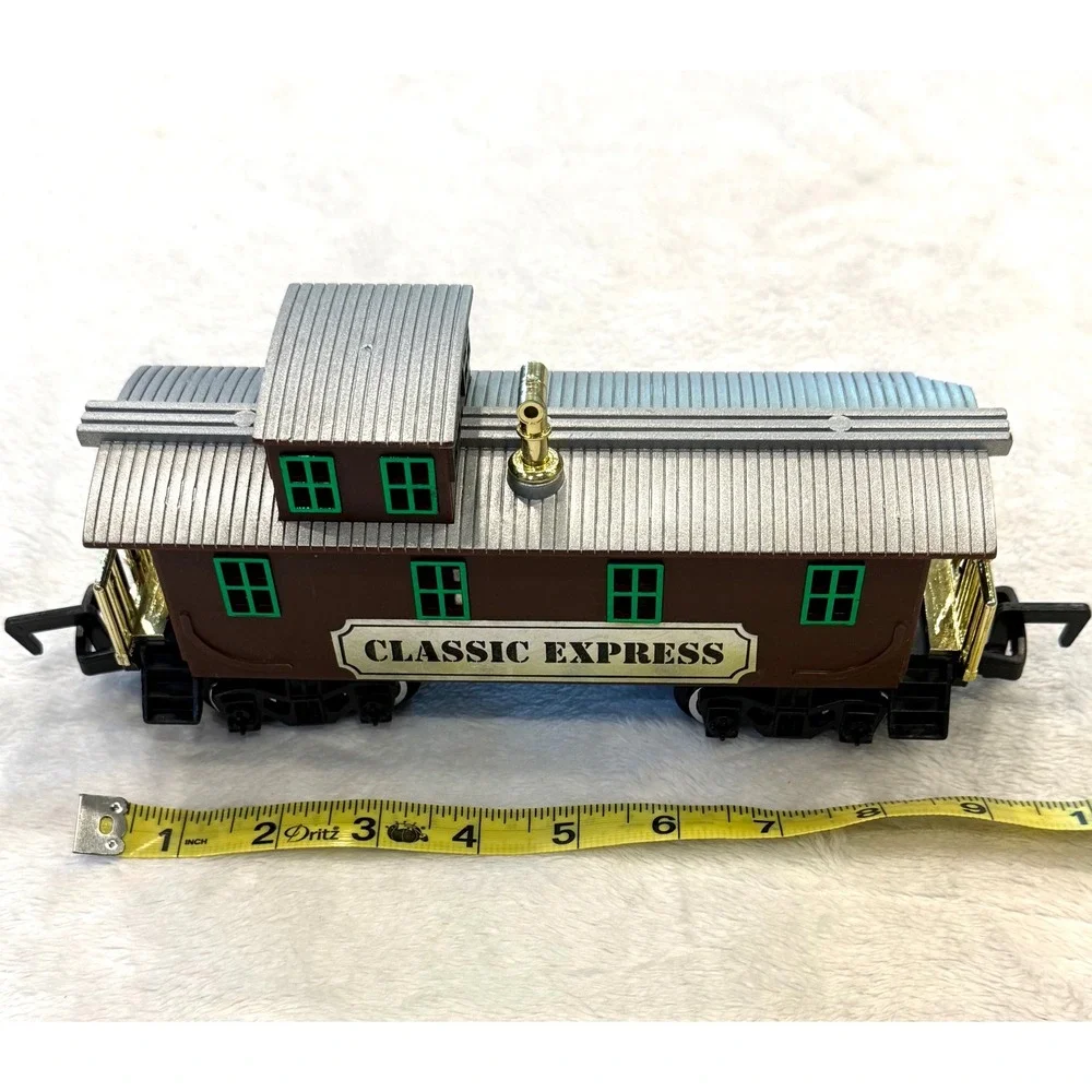Toy State Classic Express Caboose Train Car Vintage 1992‎ Brown Green 8.5in